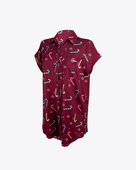 Pijama vestido camisero xmas Candy Algodón