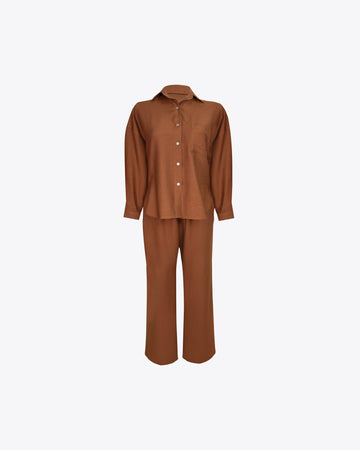 Set de Lino Ancho Brown