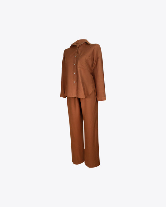 Set de Lino Ancho Brown