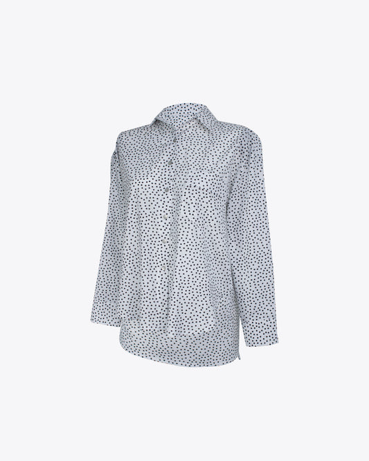 Camisa retro polka white