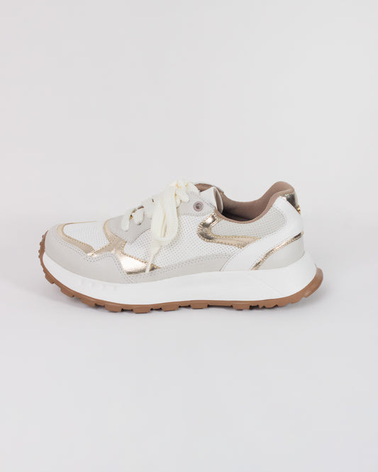 Tenis Grace white/gold