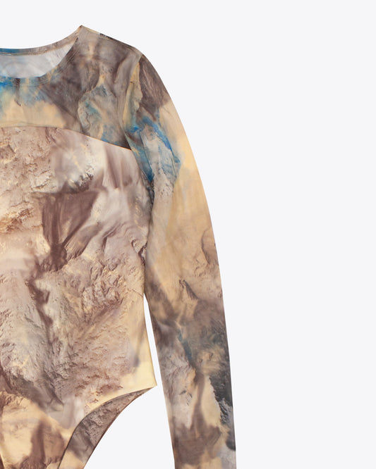 Body mesh marbled Brown