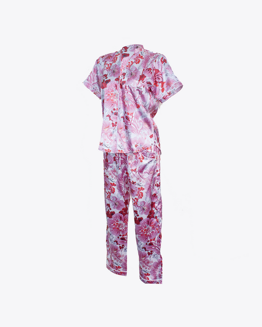 Pijama Botanical Red and Pink