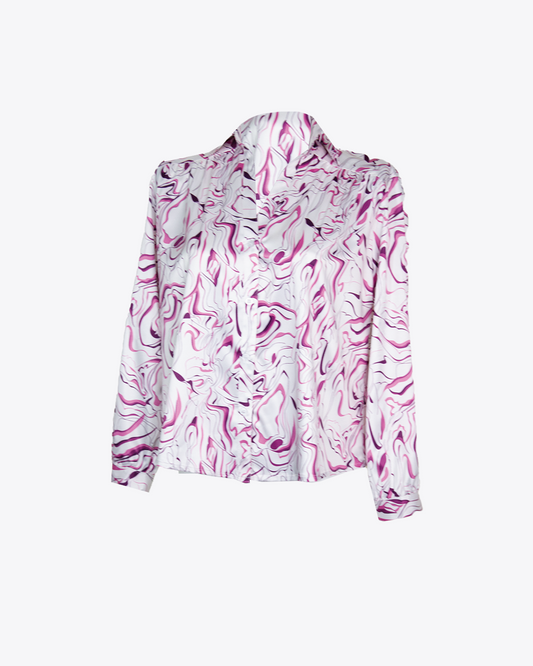 Camisa abstracta Purple