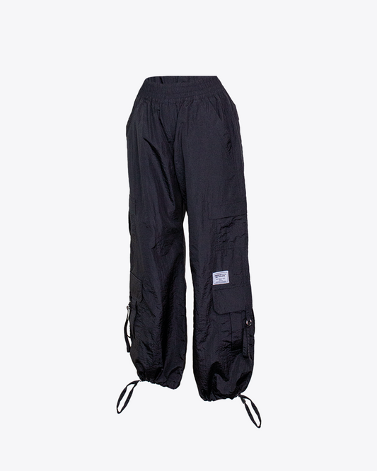 Cargo parachute Pant Black