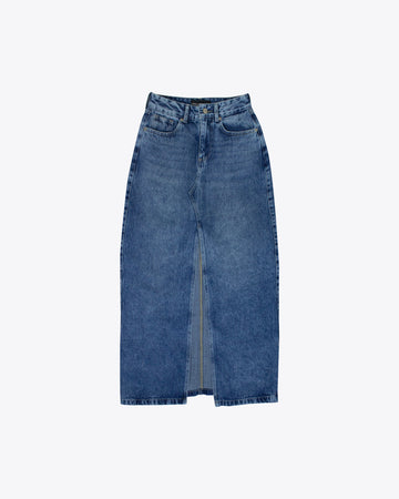 Maxi falda Denim oscuro