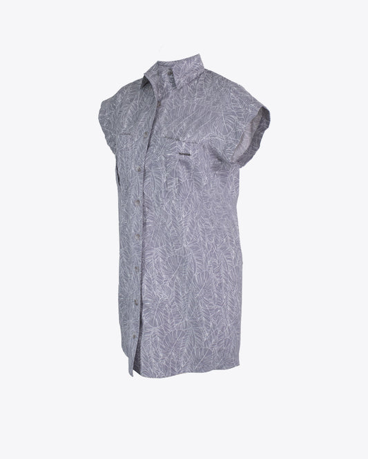 Vestido camisero Lino Nature Gray