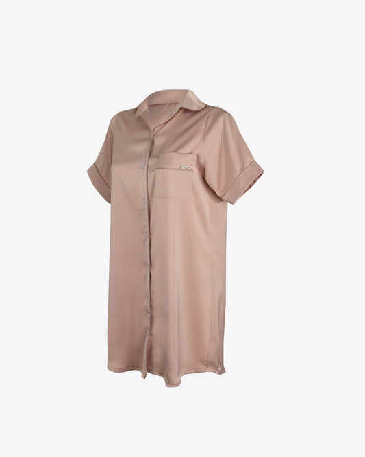 Pijama vestido camisero Soft Rose