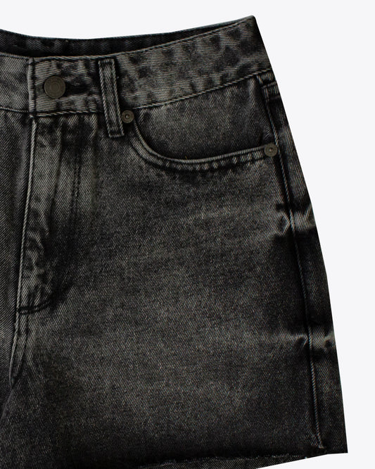 Short denim smokey Gray