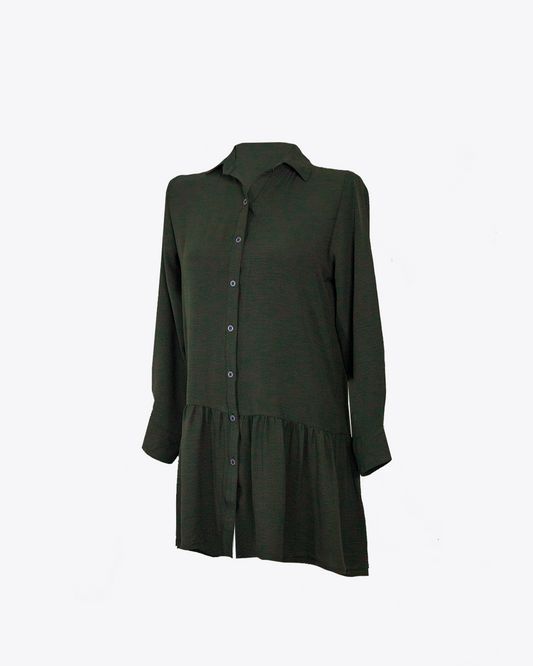 Vestido camisero Breeze Verde army