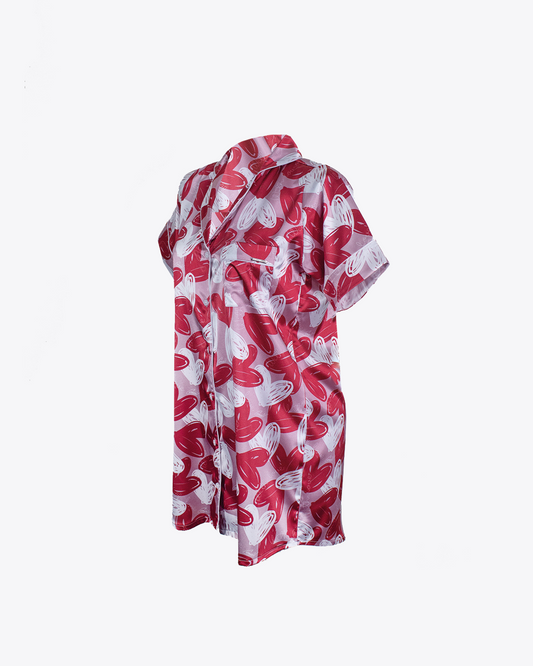 Camisero pijama Hearts Red and Rose