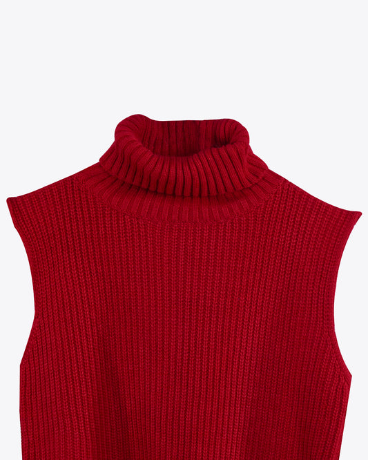 Pullover tejido Cozy Red