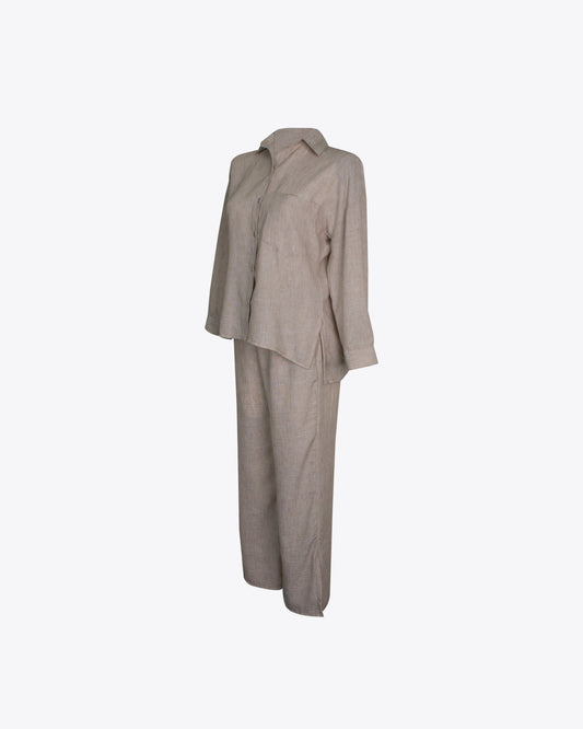 Set lino ancho light Sand