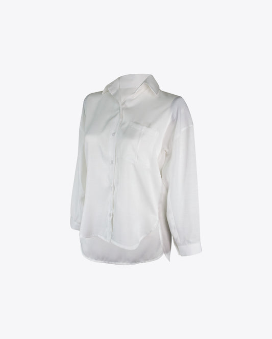 Camisa retro slim White