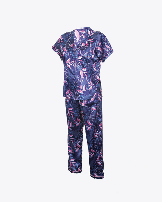 Pijama Classic Dark Blue and Pink