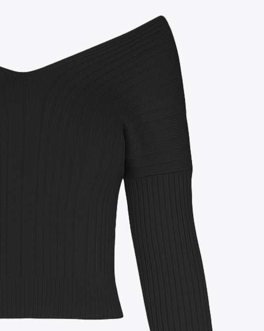 Top offshoulder Black