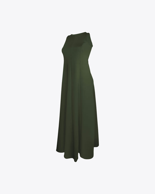 Essential halter maxi dress Green