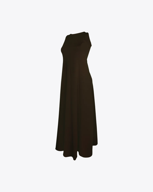 Essential halter maxi dress Brown