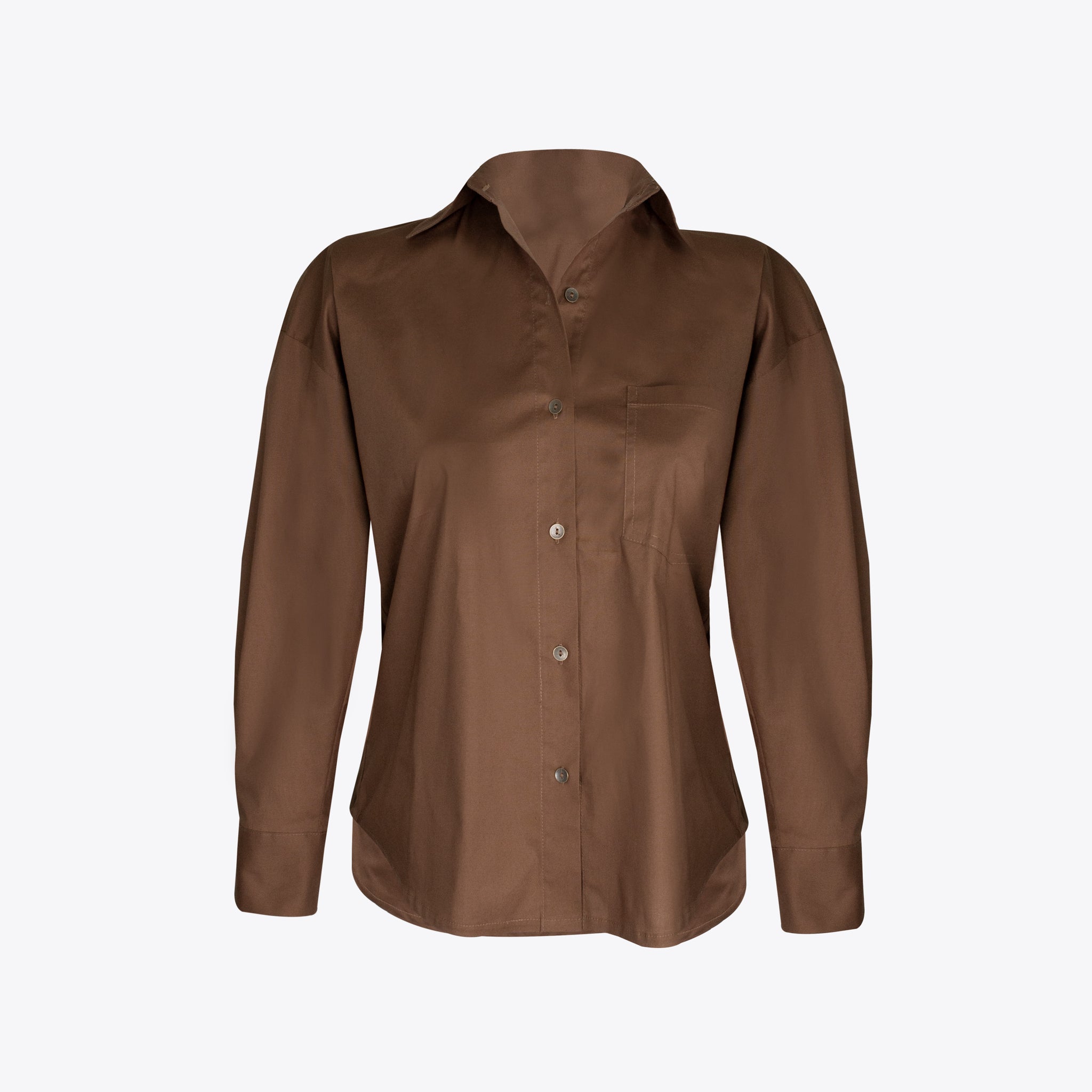 Camisa retro regular Brown
