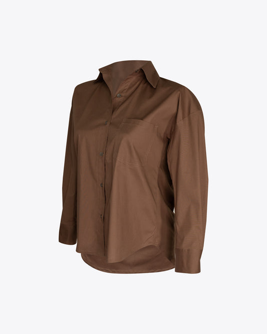 Camisa retro regular Brown
