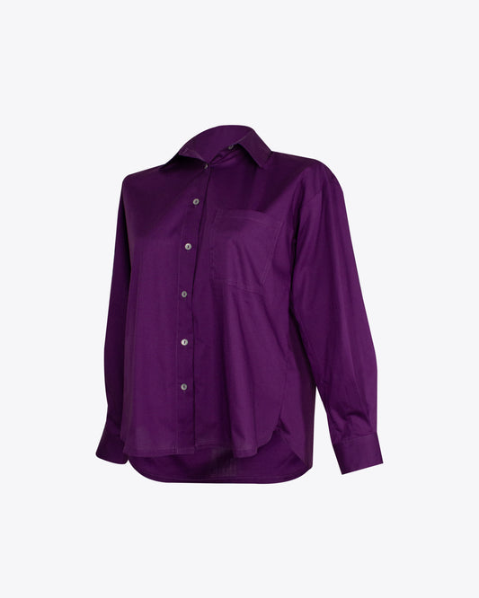 Camisa retro regular Purple