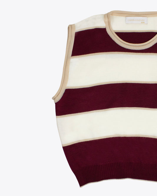 Pullover rayas Burgundy