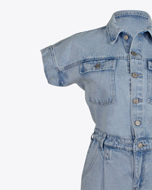 Braga corta denim Claro