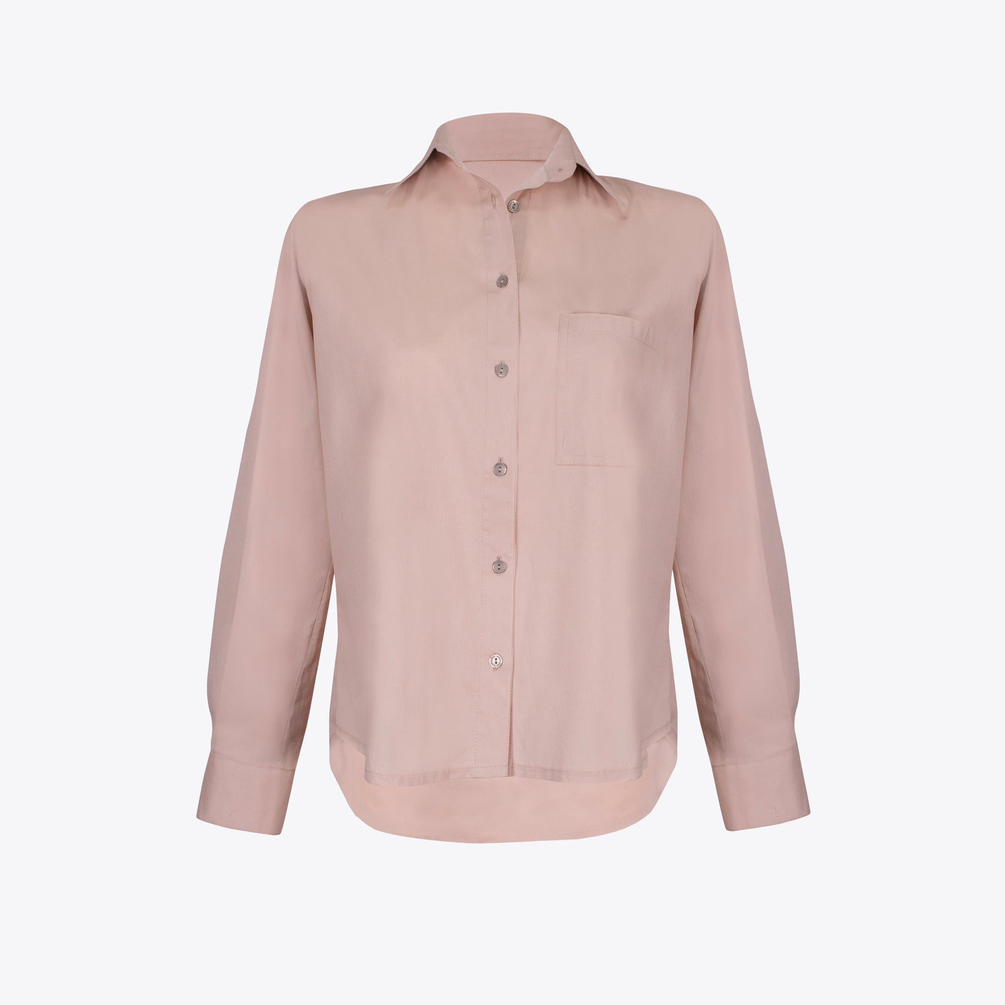 Camisa retro regular Beige