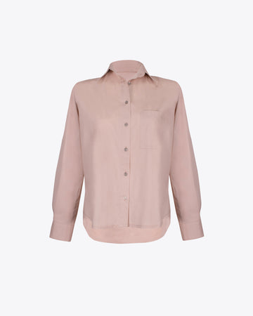 Camisa retro regular Beige
