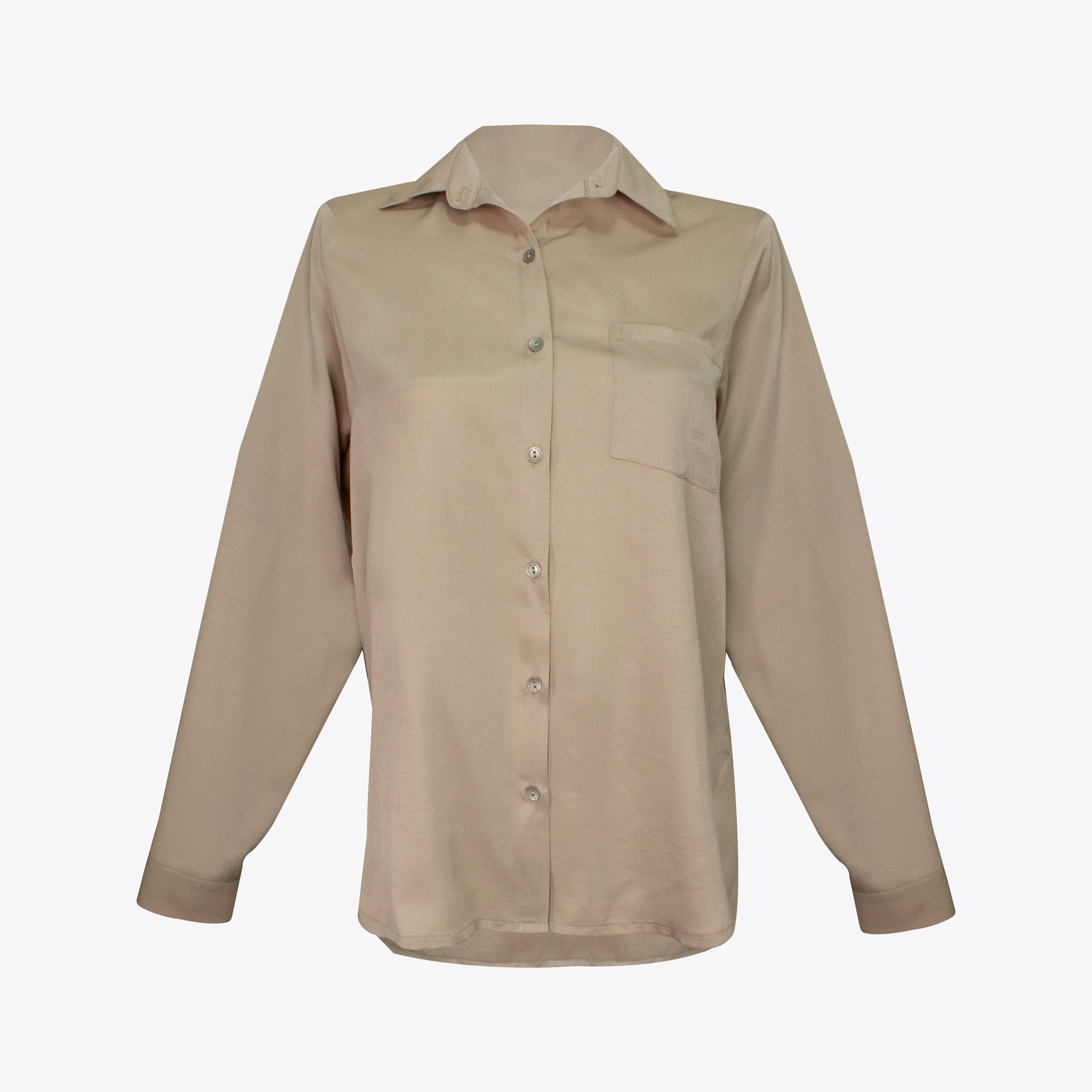 Camisa classic regular Nude