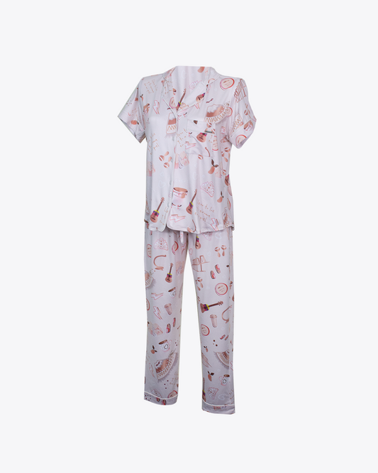 Pijama classic donde estés algodón Rose gold