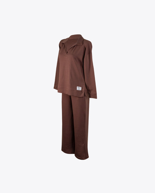 Comfy set Polo M/L Brown