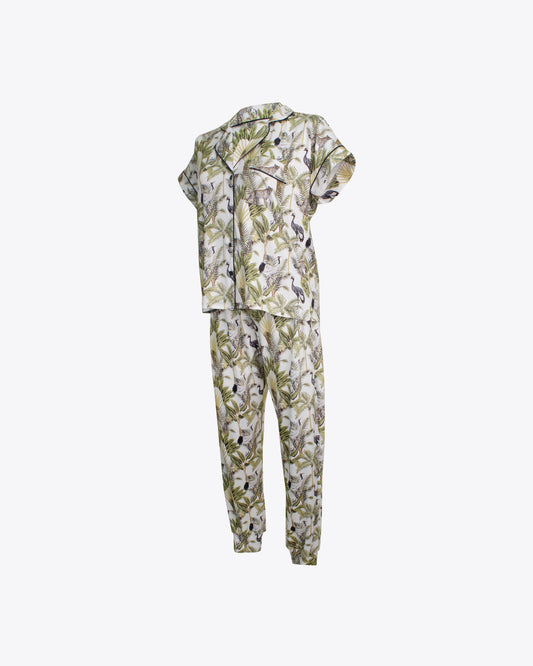 Pijama retro nature Green