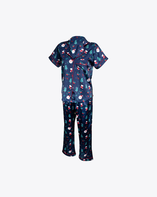 Pijama classic Santa Claus blue