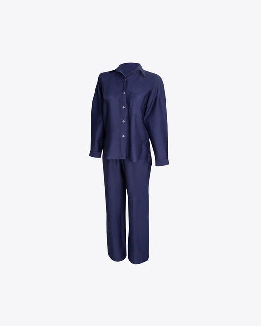 Set De Lino Ancho Blue