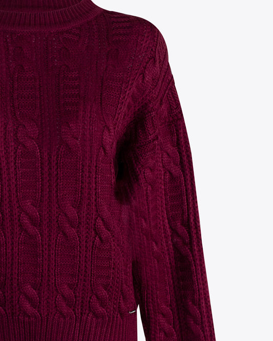Sweater Tejido Burgundy