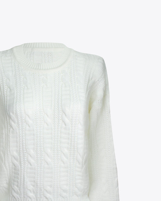 Sweater tejido cream