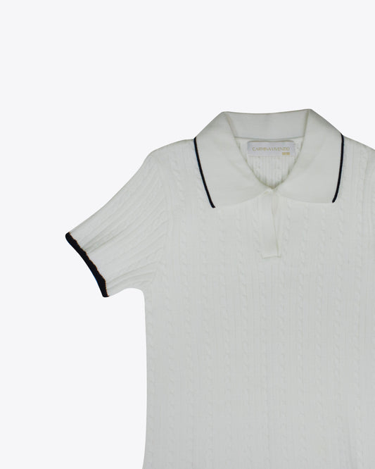 Sweater Trenzado M/C Cream