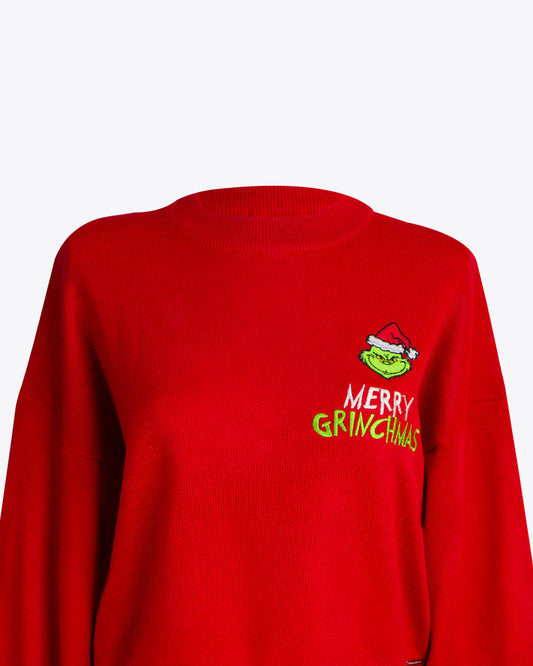 sweater grinch era red